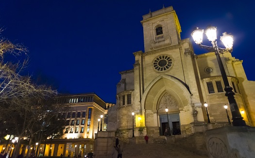 Catedral de Albacete de noche